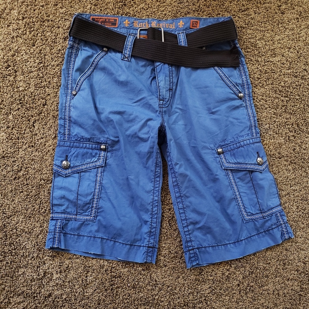 Men's Rock Revival shorts.